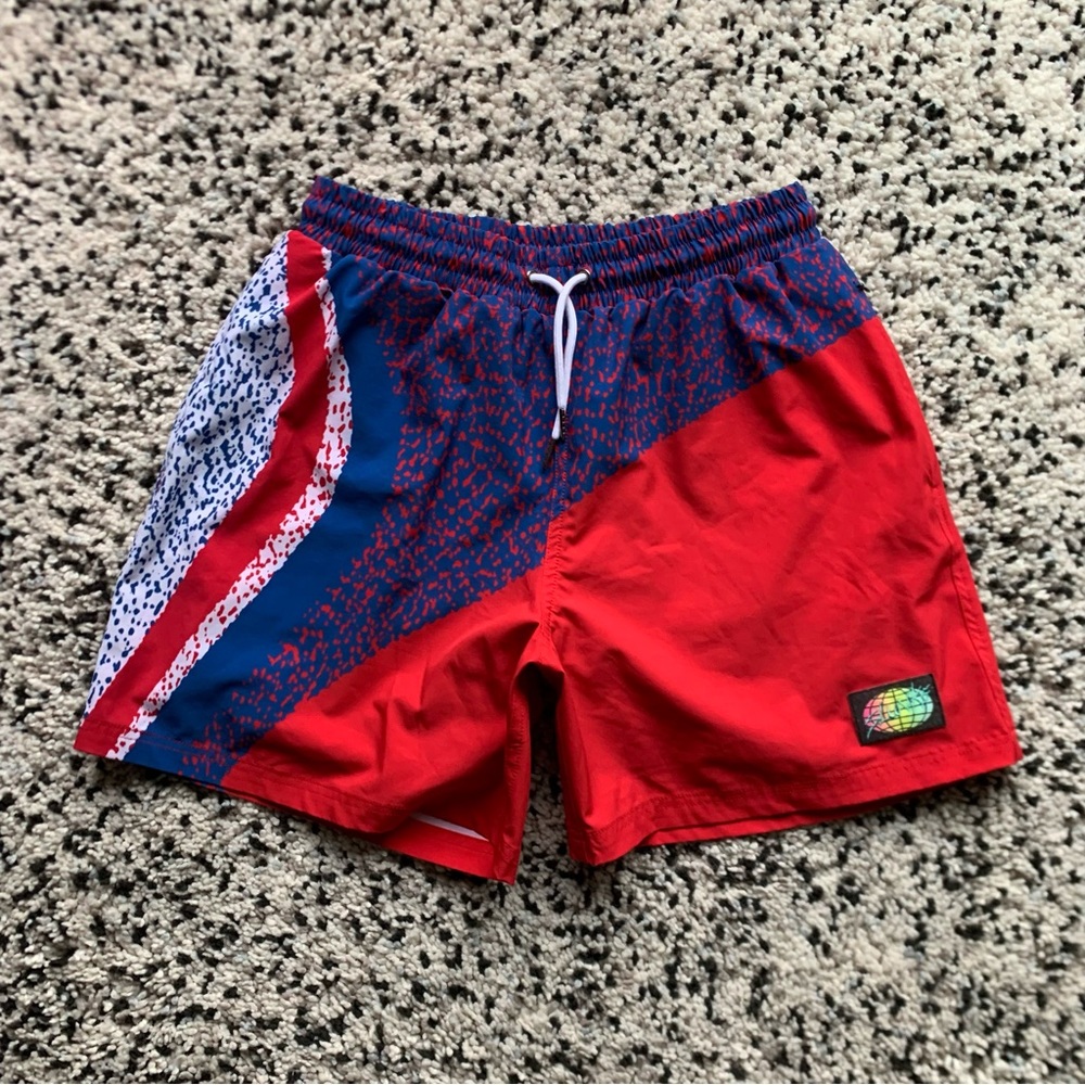 Slunks Shorts Volleyball Athletic Beachwear Lined Str… Gem